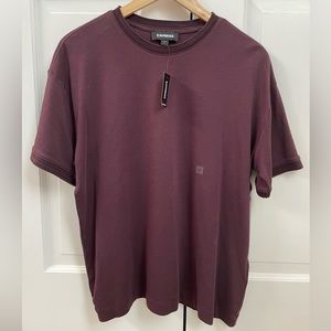 Express Men’s Burgundy T-Shirt